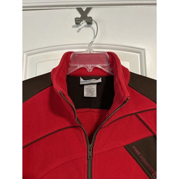 Free Country Boys Soft Shell Jacket Full Zip Fleeced Coat Outdoor Travel Size L - Picture 2 of 4